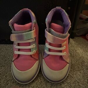 See Kai Run size 10 Pink high top tennis shoes.